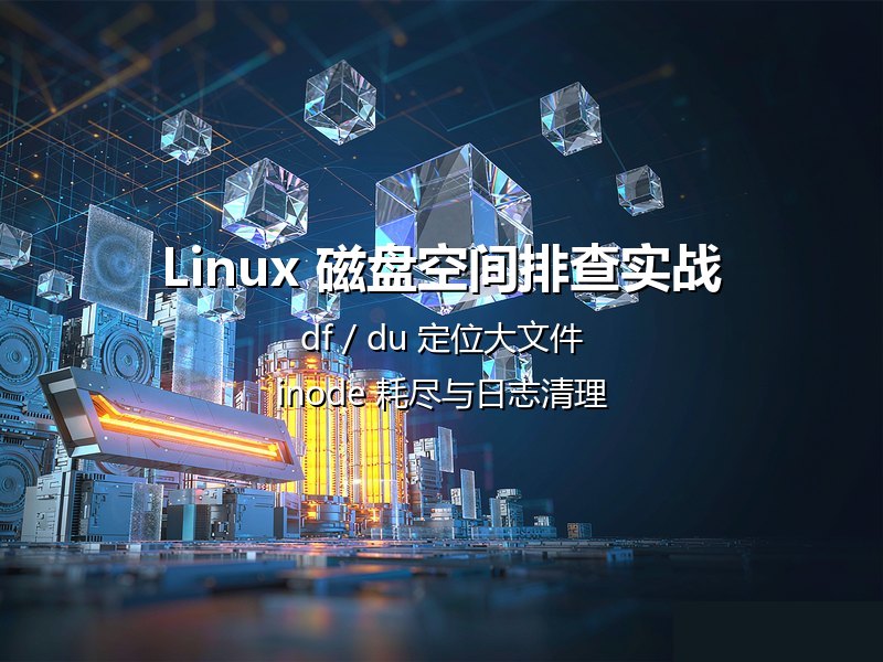 Linux 磁盘空间满怎么排查？df 与 du 定位大文件清理实战